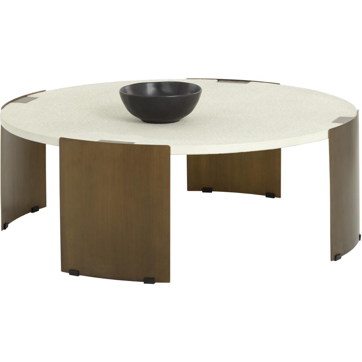 SUNPAN 111921 Gallus 45 X 16 inch Bone Outdoor Coffee Table